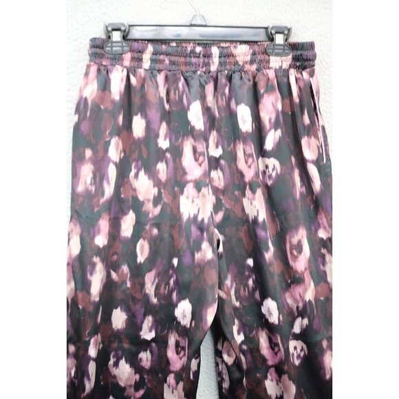 Jason Wu Short Sleeve Button-Up Satin Pajama Set-Medium-Drawstring-Pockets - Picture 9 of 16